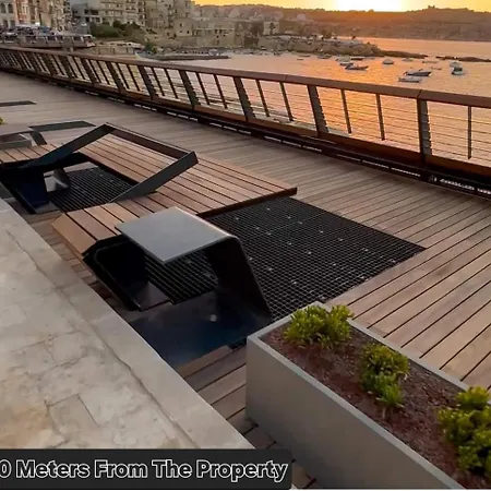 St Paul'S Bay New Modern Penthouse 2 Minutes From Beach Seascape Stays San Pawl il-Baħar Kültér fotó